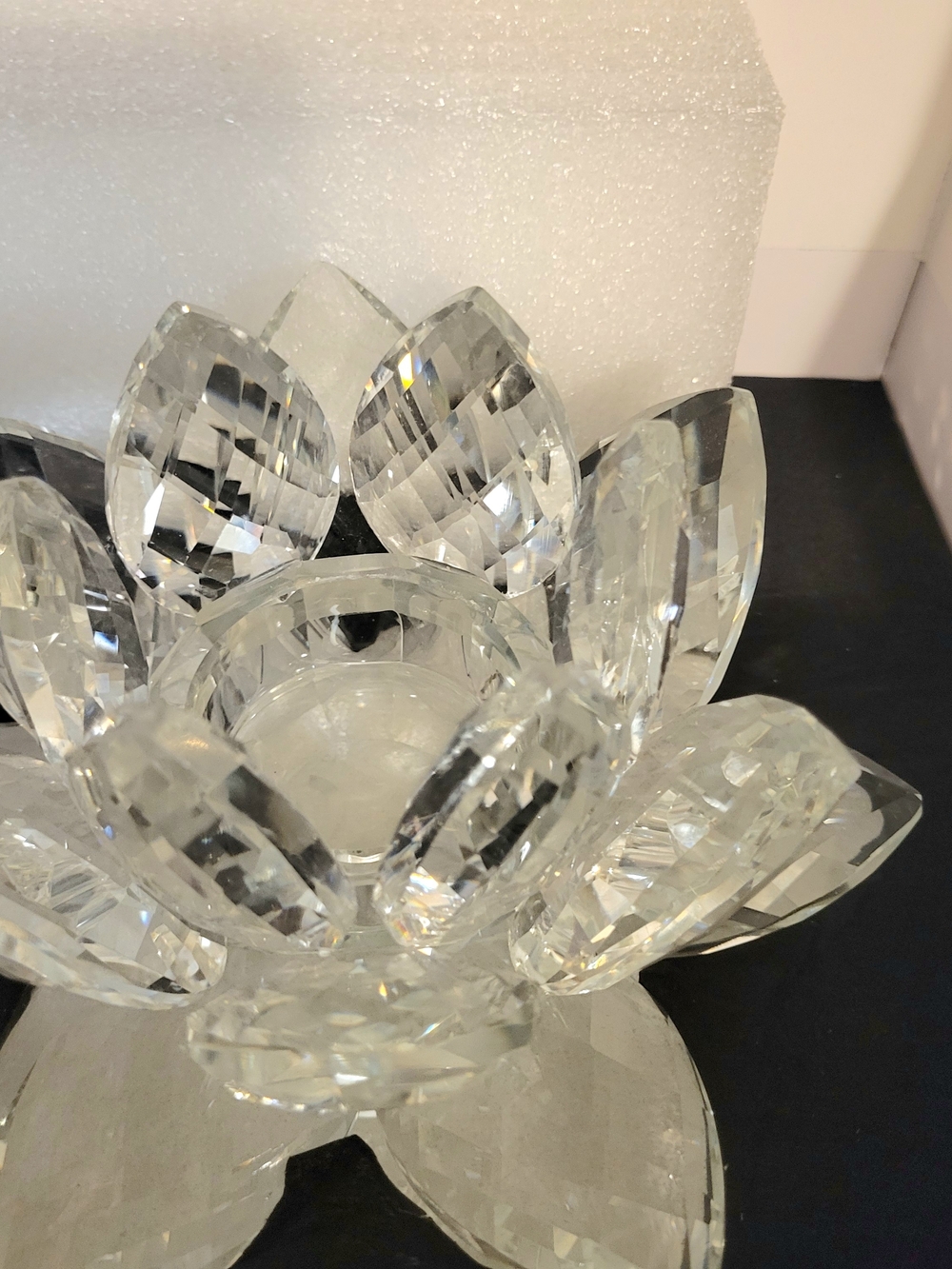 JM by Julien Macdonald Crystal Lotus Candle Holder New Set of 2